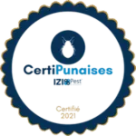 Photo du certipunaises Izipest de la société Punaise Tracker.